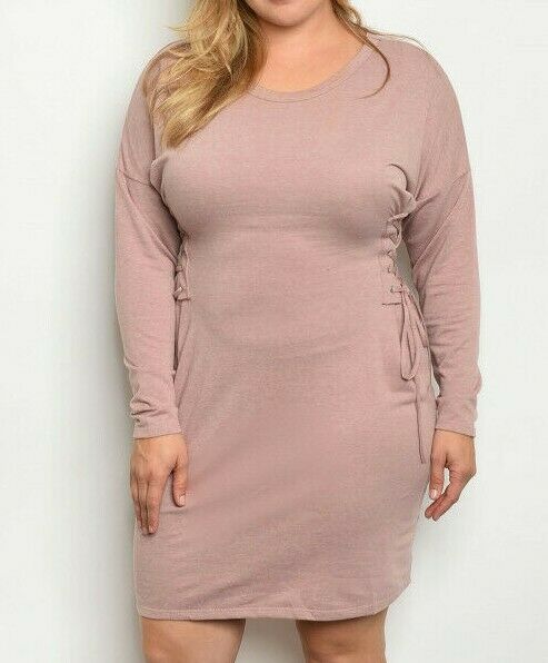 Plus Size Long Sleeve Tunic Dress ...